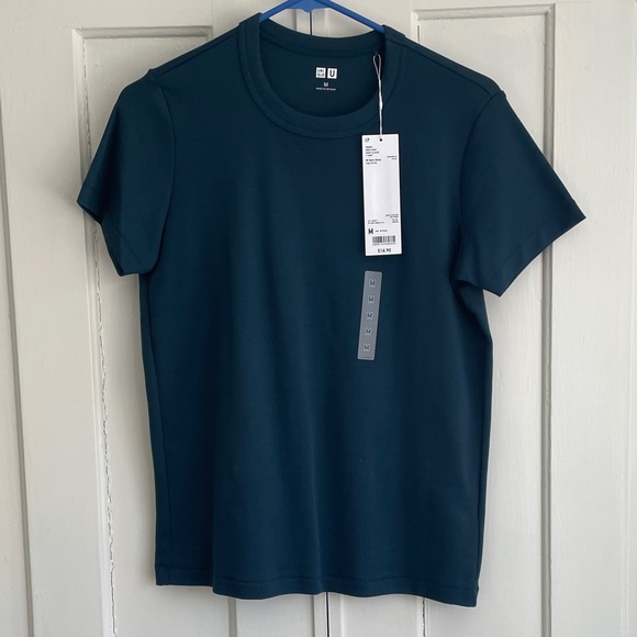 Uniqlo Tops - Uniqlo U by Christophe Lemaire Dark Green Teal Crew Neck T-Shirt 100% Cotton BN